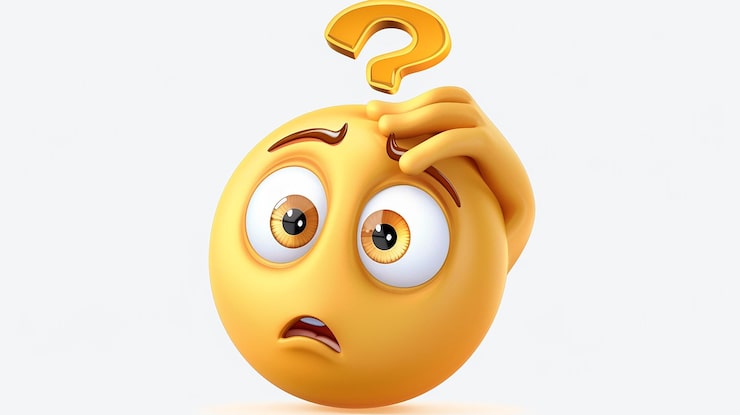 emoji expressivo e intrigante com sobrancelha arrugada e gesto de cocar a cabeca em fundo transparente 1235950 102349