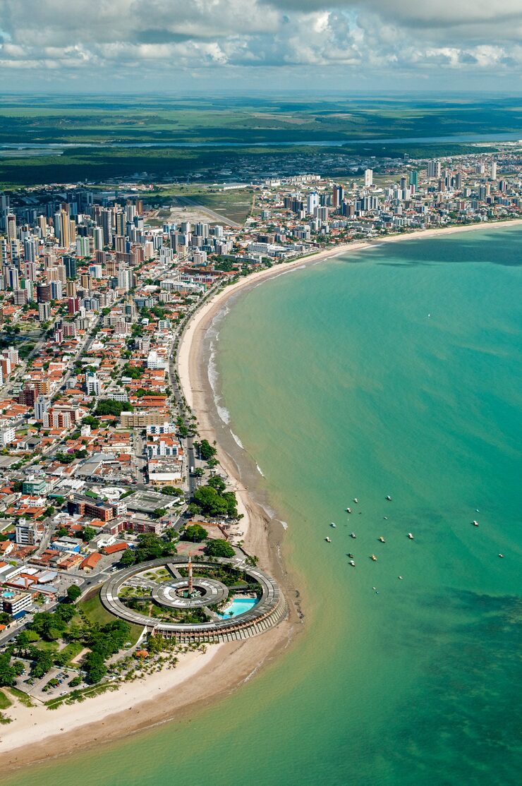 joao pessoa paraiba brasil em 21 de marco de 2009 vista aerea da cidade mostrando as praias 491130 538