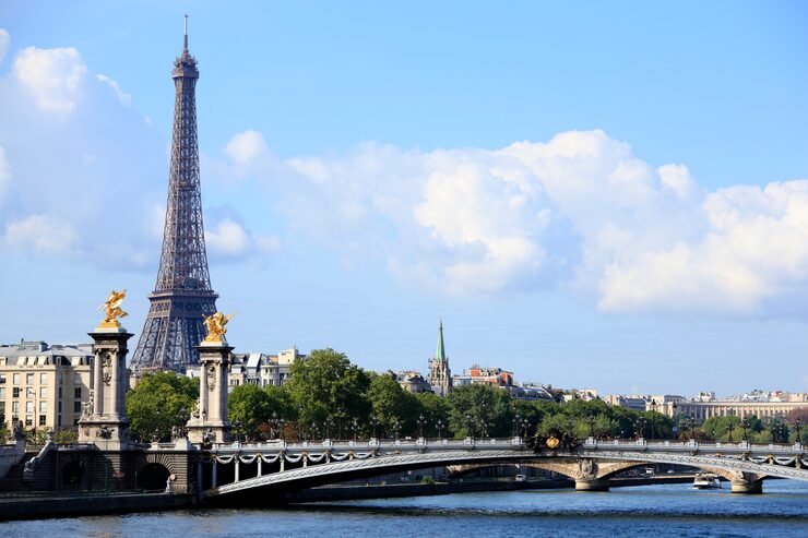 torre eiffel de paris com ponte 1101 916